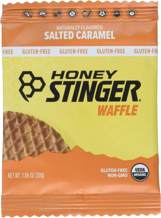 Honey Stinger, Organic Gluten Free Waffles, Bars, Salted caramel, single