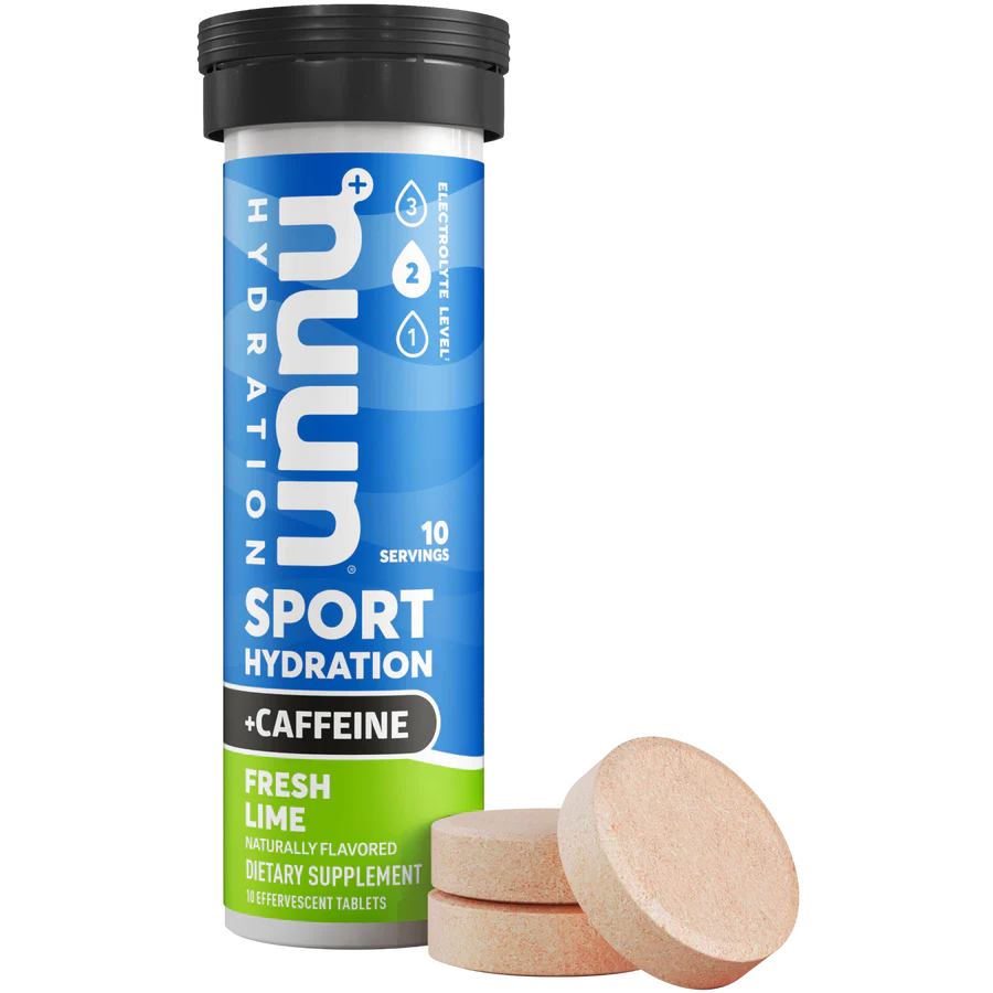 Nuun, Sport with Caffeine, Drink Mix, Fresh Lime, 10 servings single
