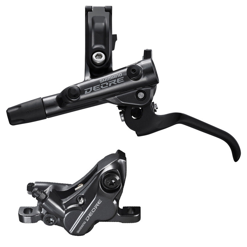 Shimano, Deore BL-M6100 / BR-M6120, MTB Hydraulic Disc Brake, Front, Post mount, Disc: Not included, Black
