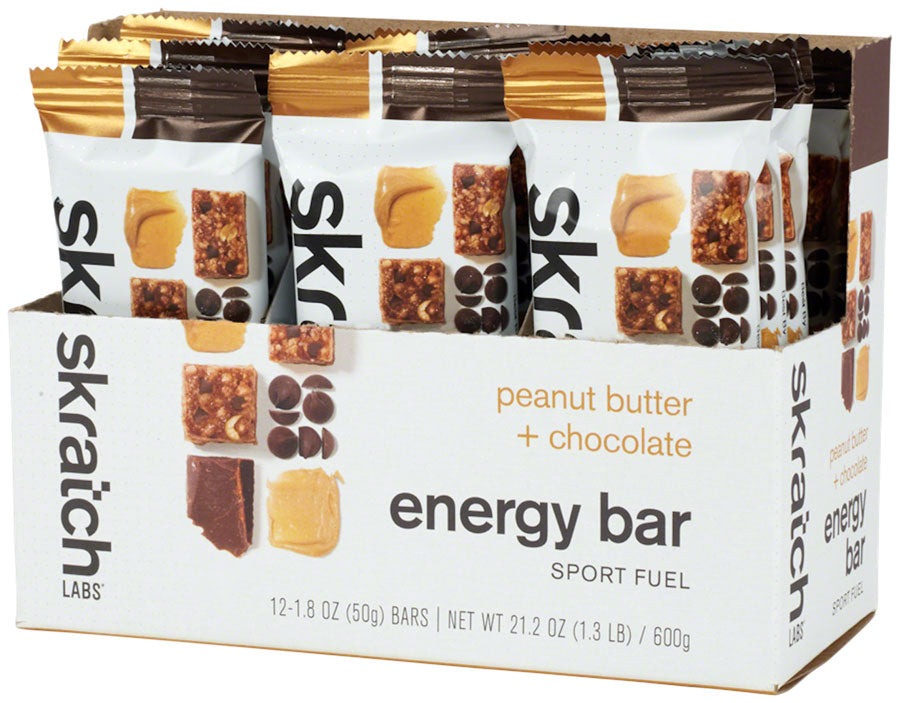 Energy Bar: Peanut Butter + Chocolate (12pk)