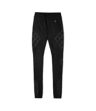 SMART WOOL Caleçon long Intraknit™ Merino 200 pour femmes Noir-Blanc